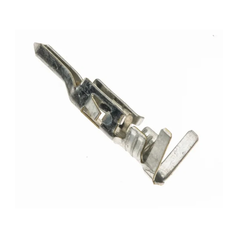 Molex 5558 Series Male Crimp Terminal for Mini-Fit Jr. Plug Housing, 9A, Tin Plated Brass, 24 AWG Min to 18 AWG 39-00-0041