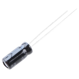 RS PRO 100 nF Radial Through Hole Aluminium Capacitor 50V DC, Polar, 11mm × 11mm, 105°C 173-0255