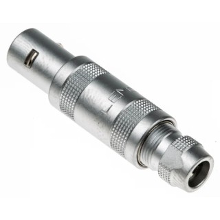 LEMO Circular Connector 2 Contacts 9 mm Cable Mount Plug Male Brass Solder Termination IP50 0S Series FFA.0S.302.CLAC44