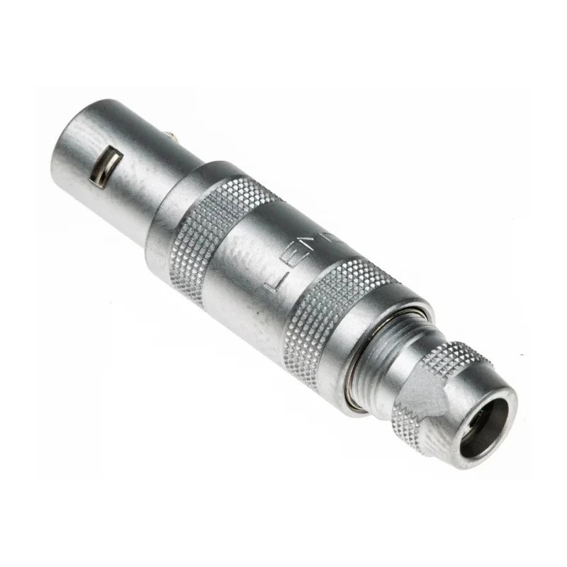 LEMO Circular Connector 2 Contacts 9 mm Cable Mount Plug Male Brass Solder Termination IP50 0S Series FFA.0S.302.CLAC44
