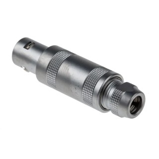 LEMO Circular Connector Cable Mount 12 mm, 4 Contacts, Push Pull Plug, Male/Female, IP50, 1S Series IP50