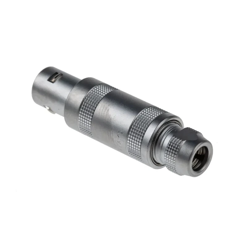 LEMO Circular Connector Cable Mount 12 mm, 4 Contacts, Push Pull Plug, Male/Female, IP50, 1S Series IP50
