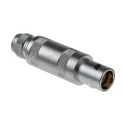 LEMO Circular Connector Cable Mount 12 mm, 4 Contacts, Push Pull Plug, Male/Female, IP50, 1S Series IP50