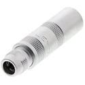 LEMO Circular Connector, 2 Contacts, Cable Mount, 8.9 mm Socket Female, IP50, Brass Housing, 2100V, Push PCA.0S.302.CLLC44