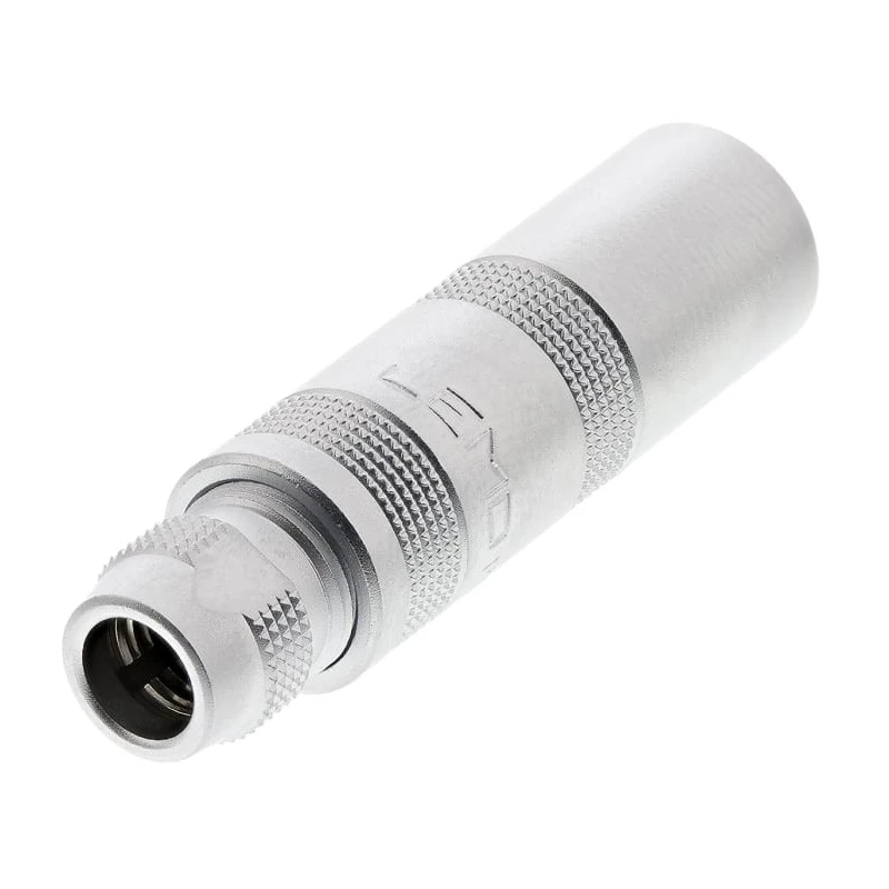 LEMO Circular Connector, 2 Contacts, Cable Mount, 8.9 mm Socket Female, IP50, Brass Housing, 2100V, Push PCA.0S.302.CLLC44