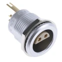 Lemo Circular Connector, 4 Contacts, Panel Mount, 18 mm Socket Female, IP50 Rated, 2S Series ERN.2S.304.CLL