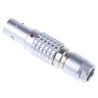 LEMO Circular Connector 2 Contacts Cable Mount Plug Male 9.5 mm 10A 1490V IP50 Brass Gold Plated Contacts FGG.0B.302.CLAD42