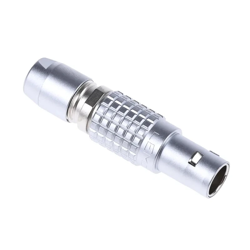 LEMO Circular Connector 2 Contacts Cable Mount Plug Male 9.5 mm 10A 1490V IP50 Brass Gold Plated Contacts FGG.0B.302.CLAD42