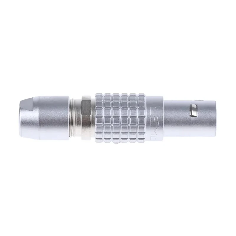 LEMO Circular Connector 2 Contacts Cable Mount Plug Male 9.5 mm 10A 1490V IP50 Brass Gold Plated Contacts FGG.0B.302.CLAD42