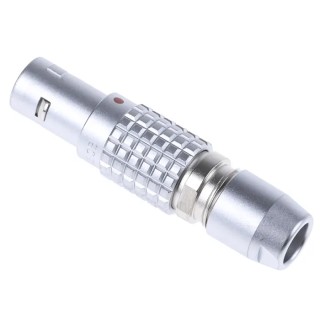 LEMO Industrial Circular Connector, 3 Contacts, Cable Mount, 9.5 mm, Plug Male, IP50, Brass Housing, Gold FGG.0B.303.CLAD52