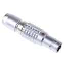 LEMO Industrial Circular Connector, 3 Contacts, Cable Mount, 9.5 mm, Plug Male, IP50, Brass Housing, Gold FGG.0B.303.CLAD52