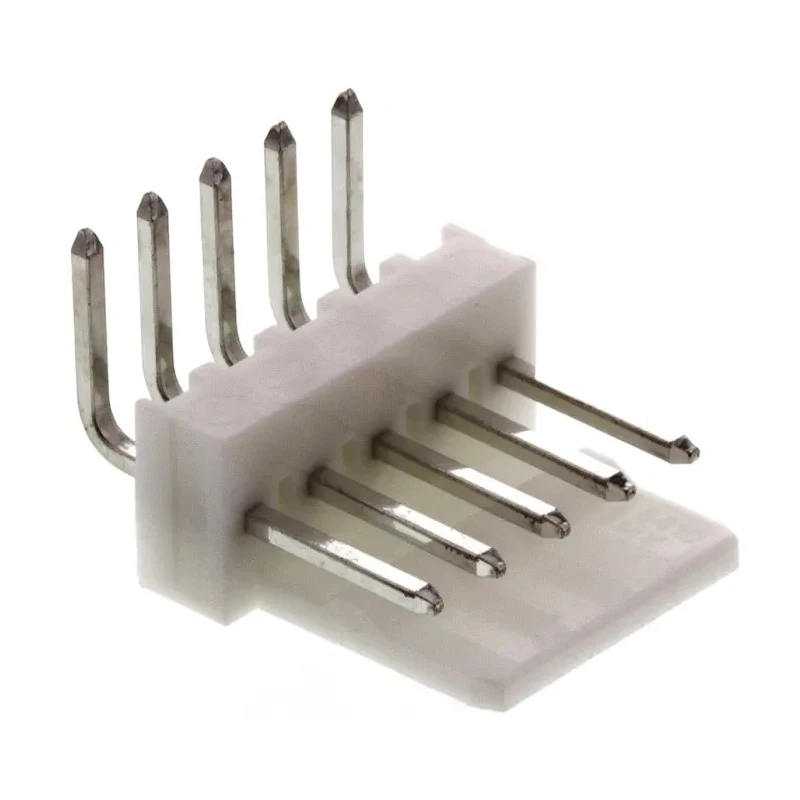 Molex KK 254 Series Right Angle Through Hole Pin Header 5 Contacts 2.54 mm Pitch 1 Row Unshrouded 22-05-7058