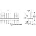 Molex KK 254 Series Right Angle Through Hole Pin Header 5 Contacts 2.54 mm Pitch 1 Row Unshrouded 22-05-7058