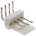 Molex KK 254 Series Right Angle Through Hole Pin Header 4 Contact, 2.54 mm Pitch, 1 Row, Unshrouded 22-05-7048