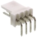 Molex KK 254 Series Right Angle Through Hole Pin Header 4 Contact, 2.54 mm Pitch, 1 Row, Unshrouded 22-05-7048