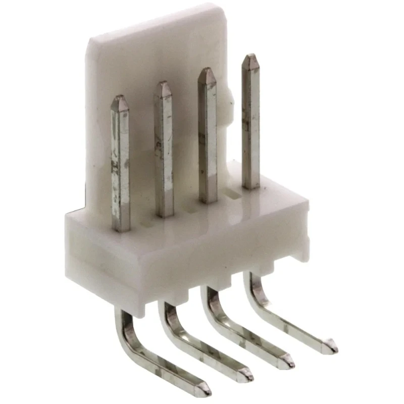 Molex KK 254 Series Right Angle Through Hole Pin Header 4 Contact, 2.54 mm Pitch, 1 Row, Unshrouded 22-05-7048