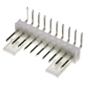 Molex KK 254 Series Right Angle Through Hole Pin Header 10 Contacts 2.54 mm Pitch 1 Row Unshrouded 22-05-7108