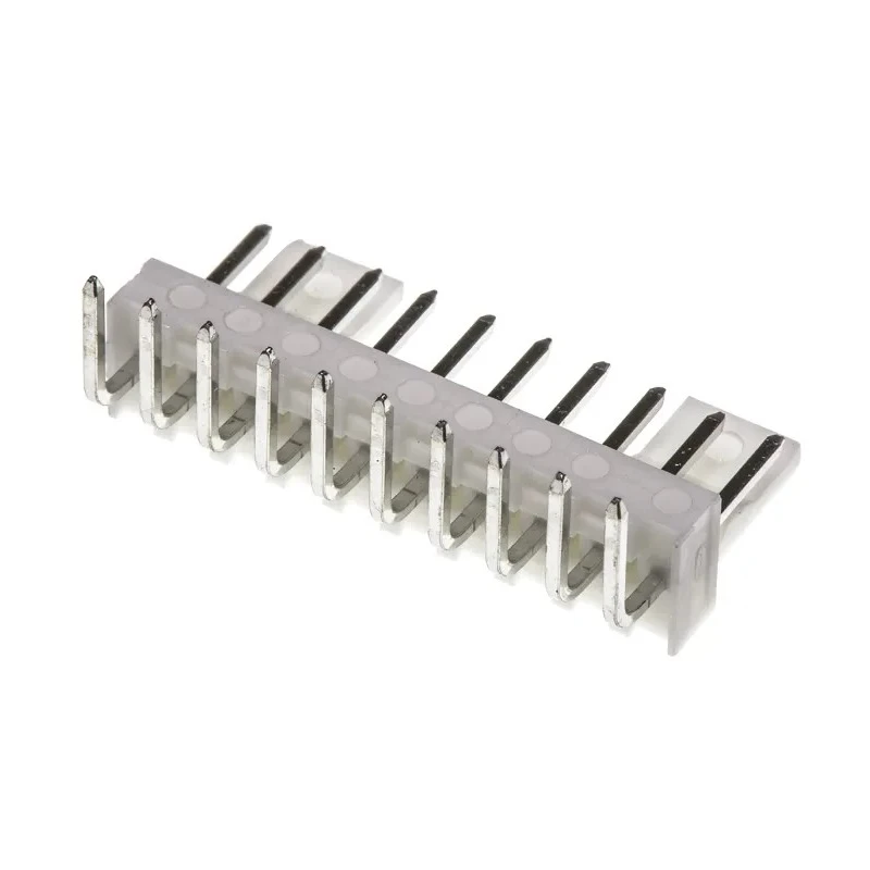 Molex KK 254 Series Right Angle Through Hole Pin Header 10 Contacts 2.54 mm Pitch 1 Row Unshrouded 22-05-7108