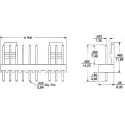 Molex KK 254 Series Right Angle Through Hole Pin Header 10 Contacts 2.54 mm Pitch 1 Row Unshrouded 22-05-7108