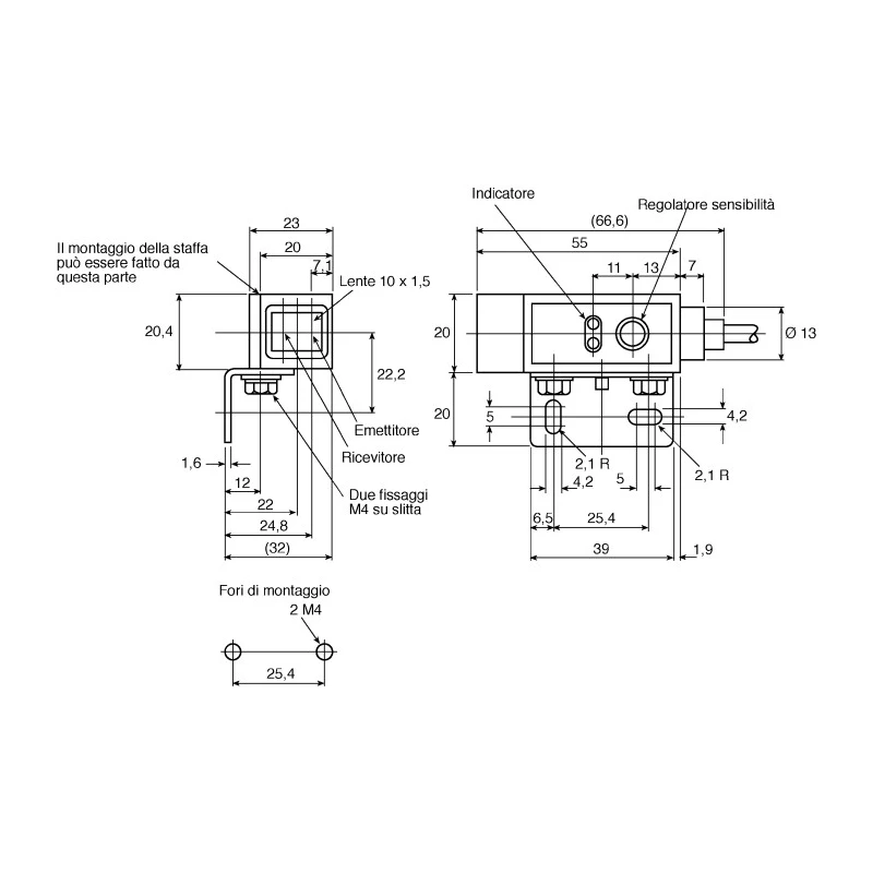 Omron Retroreflective Photoelectric Sensor, Block Style, Infrared Light Source, 24V DC, 80mA, IP67 E3S-RS30E4-30