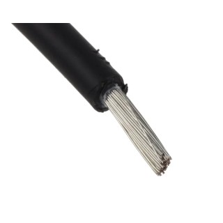 Staubli Solar Cable 6 mm² CSA Flame Retardant Halogen Free 90°C Min -40°C Black 62.7432-91021