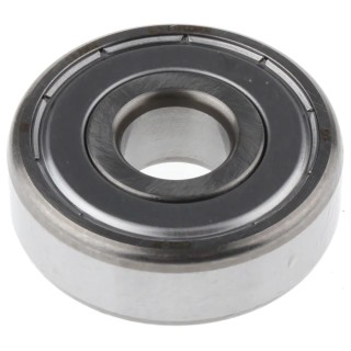 SKF 1 Row Deep Groove Ball Bearing 12 mm ID, 37 mm OD, 12 mm Width, Shielded, Model 6301-2Z