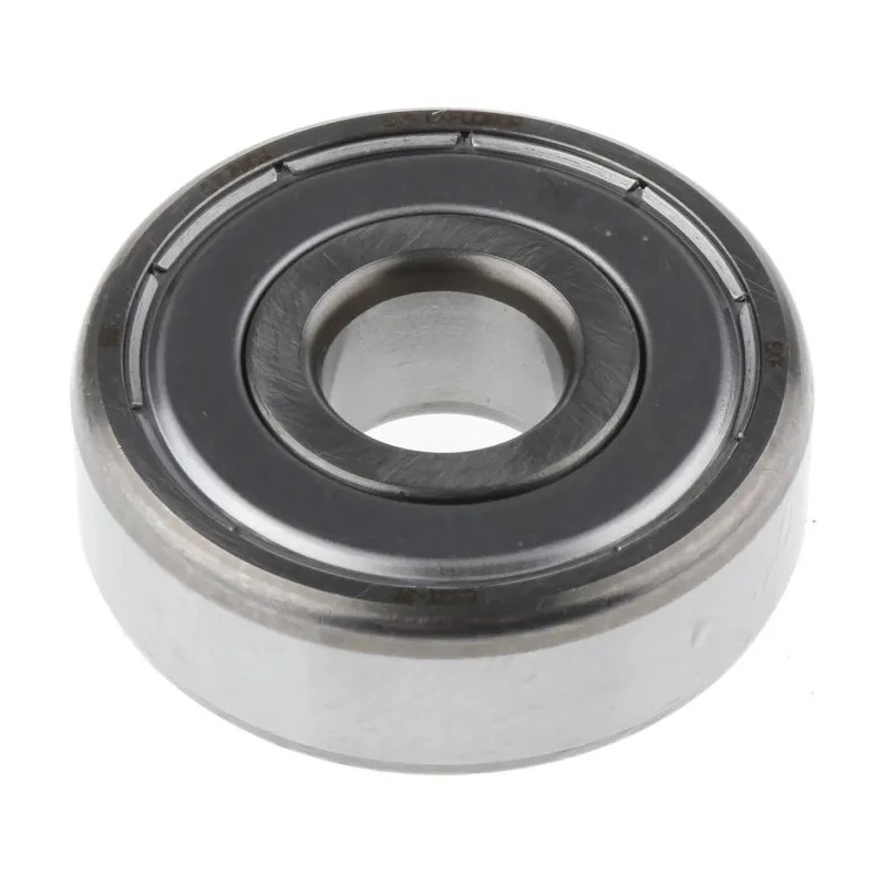 SKF 1 Row Deep Groove Ball Bearing 12 mm ID, 37 mm OD, 12 mm Width, Shielded, Model 6301-2Z