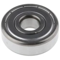 SKF 1 Row Deep Groove Ball Bearing 12 mm ID, 37 mm OD, 12 mm Width, Shielded, Model 6301-2Z