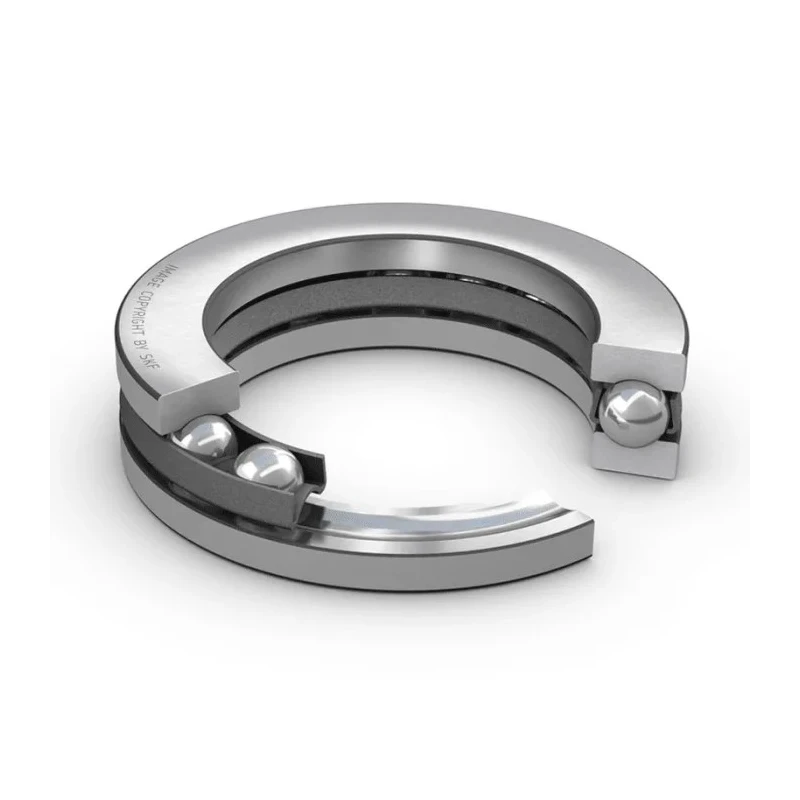 SKF Thrust Ball Bearing, 1 Row, 15 mm ID, 28 mm OD, 9 mm Width, Sheet Metal Cage, Steel Balls 51102