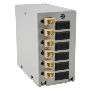 RS PRO 6 Port LC Multimode Duplex Din Rail Demarcation Box 172-7331