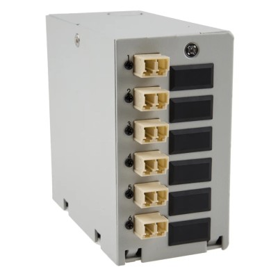 RS PRO 6 Port LC Multimode Duplex Din Rail Demarcation Box 172-7331