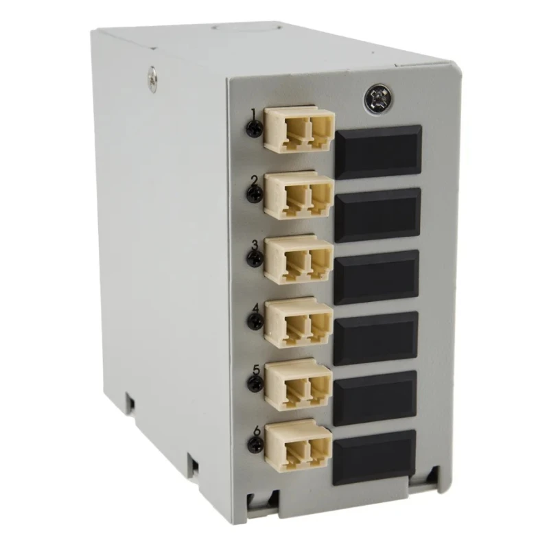 RS PRO 6 Port LC Multimode Duplex Din Rail Demarcation Box 172-7331