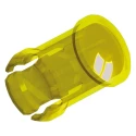 Keystone LED Lens Cap Yellow 3mm for Through-Hole LEDs 8658