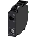 Siemens SIRIUS ACT 3SU14 Series Contact Block 500 V AC/DC, 2 NO, Screw Terminal, 10A Current Rating 3SU1400-1AA10-1DA0