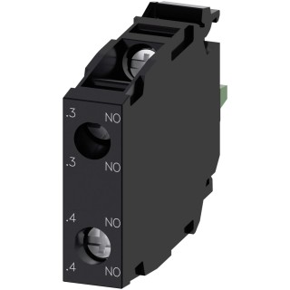 Siemens SIRIUS ACT 3SU14 Series Contact Block 500 V AC/DC, 2 NO, Screw Terminal, 10A Current Rating 3SU1400-1AA10-1DA0