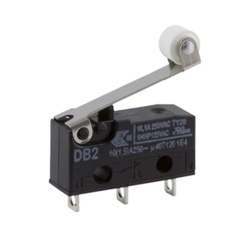 ZF Roller Lever Micro Switch with Solder Terminal, 10.1A, 250 V AC, SPDT, IP50 DB2C-A1RC