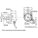 Hengstler RI58-O Series Incremental Encoder 30V dc, 1000 ppr, Push Pull Signal, Solid Shaft 10 mm RI58-0/1000EK.42KB