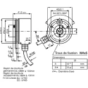 Kubler RI58-D Series Incremental Encoder 30V dc, 360 ppr, Push Pull Signal, Hollow Shaft 12 mm, IP65, Flange Mount 0532219