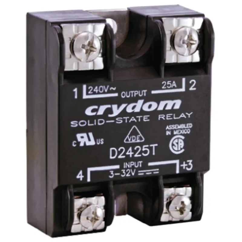 Crydom Solid State Relay, 1 Series, Panel Mount, 75A Load Current, 280 Vrms Load Voltage, 32V Control, SCR Output D2475