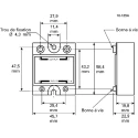 Crydom Solid State Relay, 1 Series, Panel Mount, 75A Load Current, 280 Vrms Load Voltage, 32V Control, SCR Output D2475