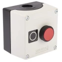 Siemens Enclosed Push Button Control Station SPST Plastic Red O IP69 IP67 IP66 3SU1801-0AC00-2AB1