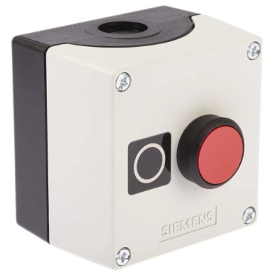 Siemens Enclosed Push Button Control Station SPST Plastic Red O IP69 IP67 IP66 3SU1801-0AC00-2AB1