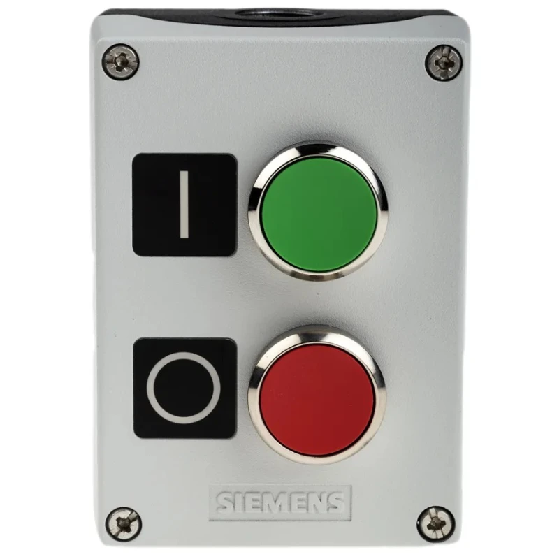 Siemens Enclosed Push Button Control Station SPDT Metal Enclosure Green Red IP67 IP69 IP66 3SU1852-0AB00-2AB1