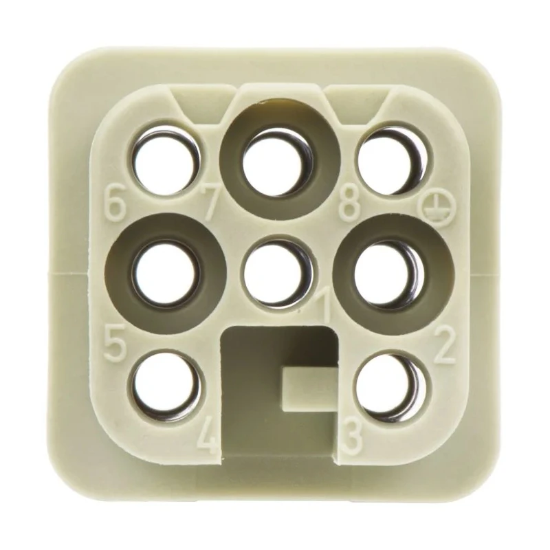 HARTING Heavy Duty Power Connector Insert Female, 10A, 250V, Han D Series, 8 Contacts, 3 Rows 09210073131