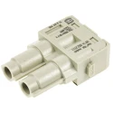 HARTING Heavy Duty Power Connector Module HAN Modular Series Female, 70A Current Rating, 1kV Voltage, 2 Contacts 09140022741