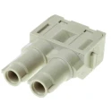 HARTING Heavy Duty Power Connector Module HAN Modular Series Female, 70A Current Rating, 1kV Voltage, 2 Contacts 09140022741