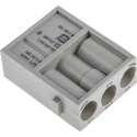 HARTING Heavy Duty Power Connector Module 40A, HAN Modular Series Male, 3 Contacts 09140033001