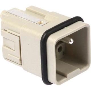 HARTING Heavy Duty Power Connector Insert 16A Han Q Series Male 6 Contacts 09120053001