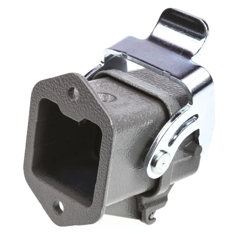 HARTING Han A Range Heavy Duty Power Connector Housing 3A Bulkhead Mount Metal IP65 1 Lever Lock 09200030306