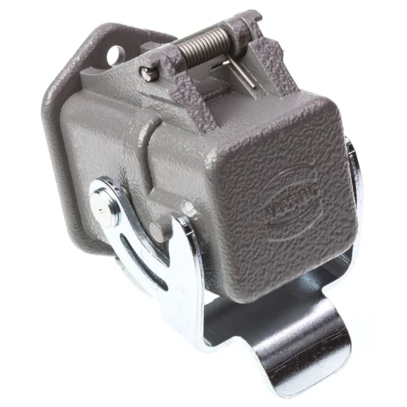 HARTING Han A Range Heavy Duty Power Connector Housing 3A Bulkhead Mount Metal IP65 1 Lever Lock 09200030306